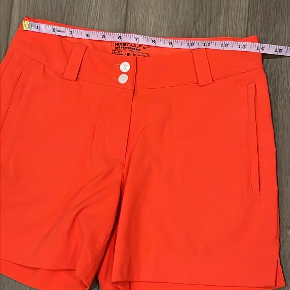Nike Golf Tour Performance Red Athletic Shorts Size 2 - Picture 9 of 13